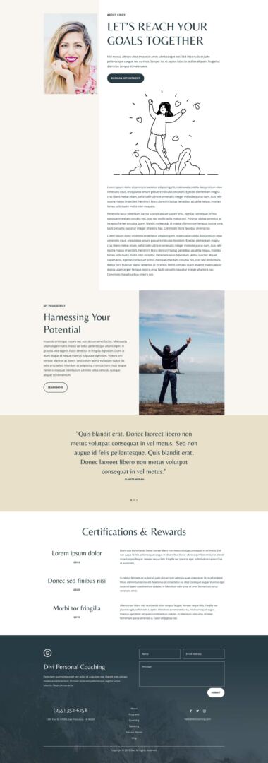 Coaching Layout Pack for Divi
