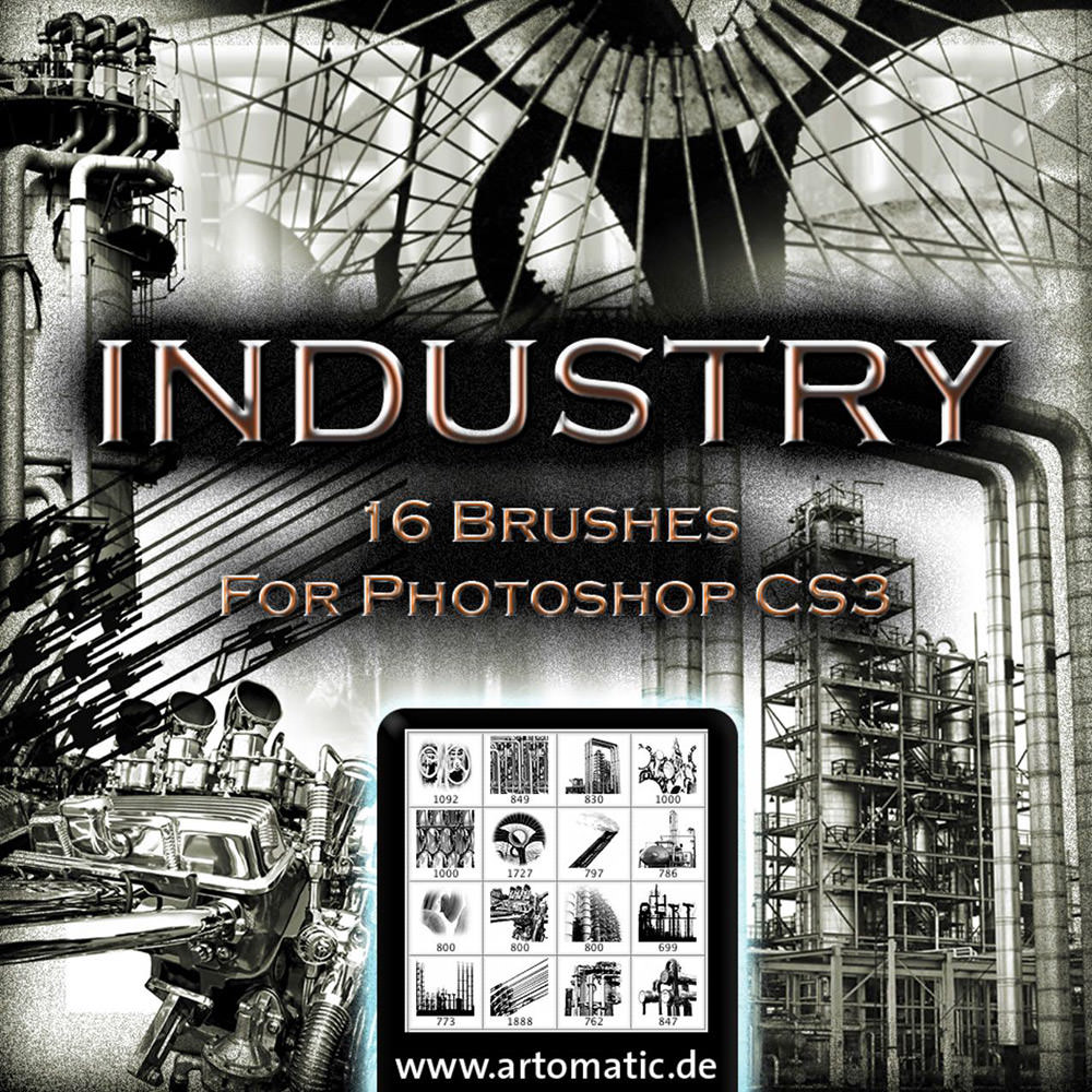Industrial Photoshop Brushes