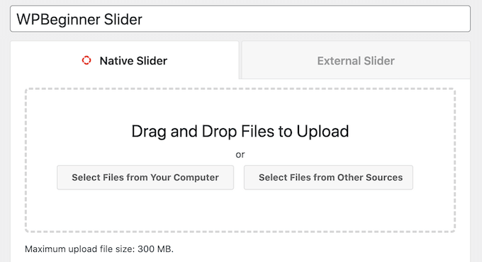 Adding files to a responsive WordPress slider