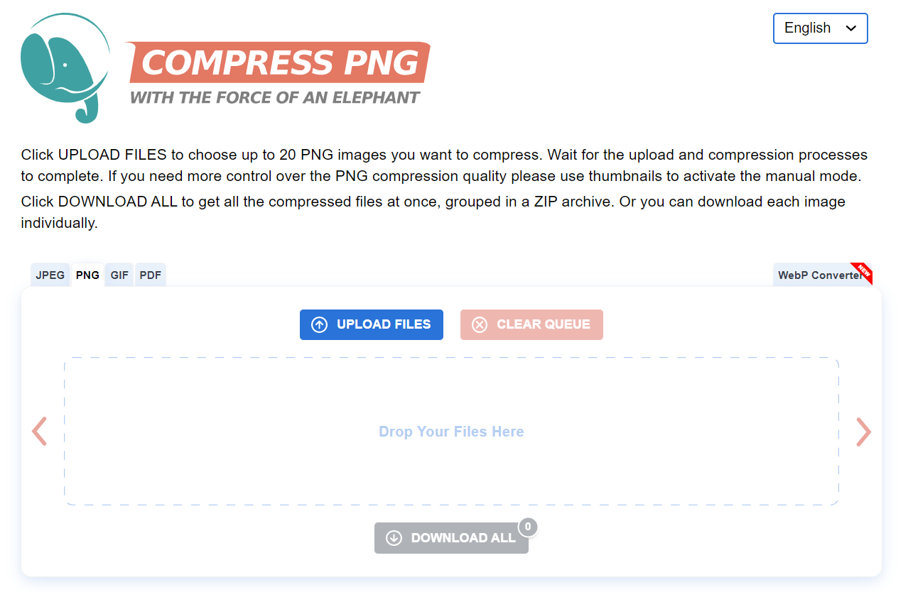 Compress PNG — SEO automation tools