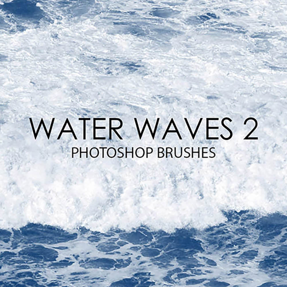 Water Waves Photoshop Brushes