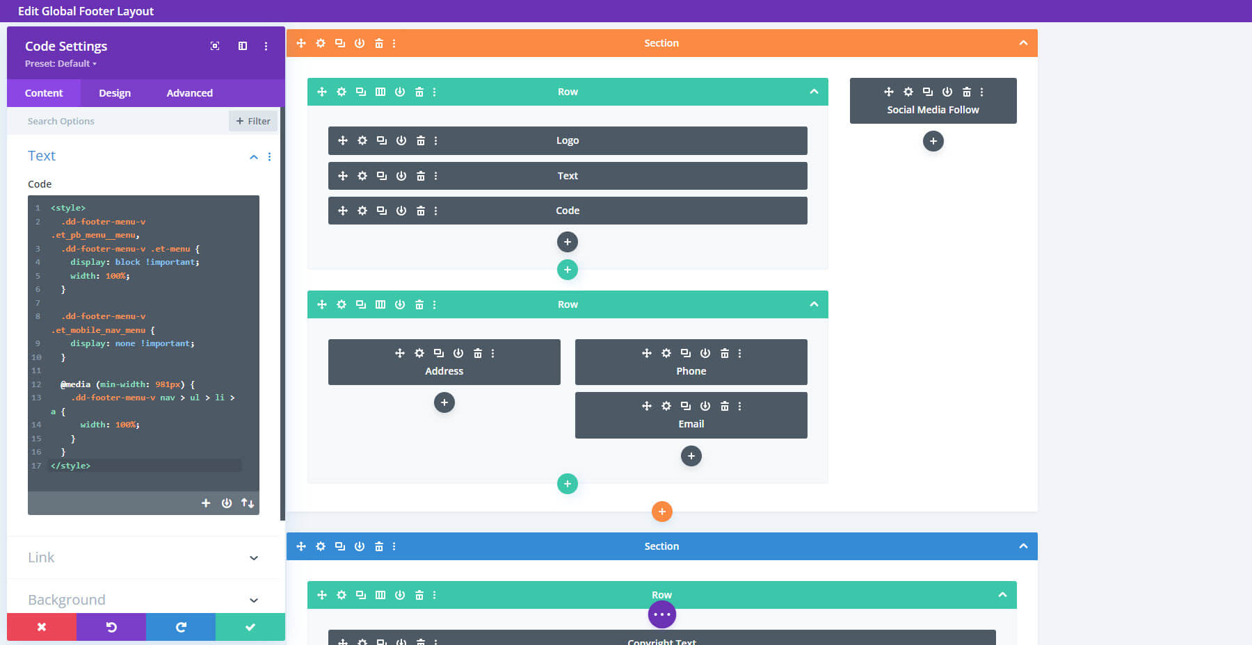 Divi Footers Pack Layouts