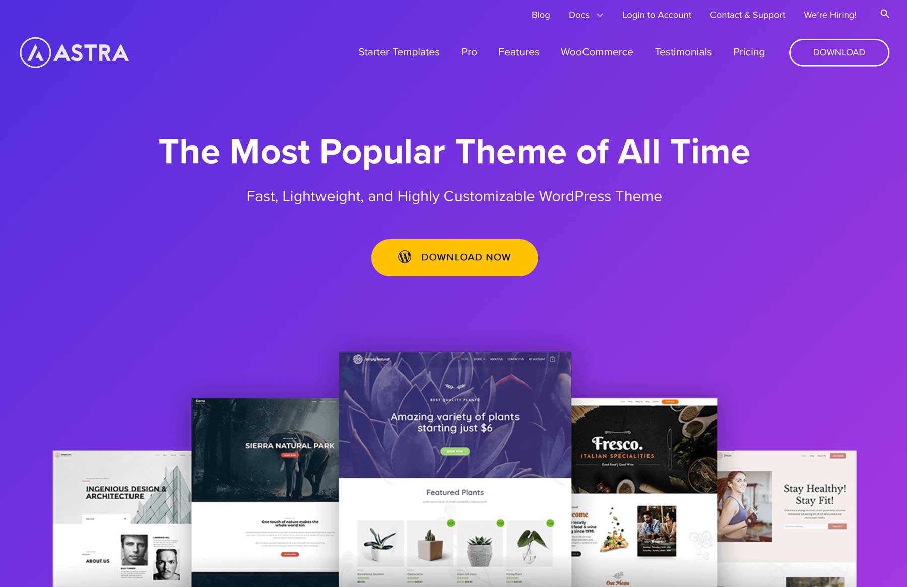 Astra fastest WordPress themes