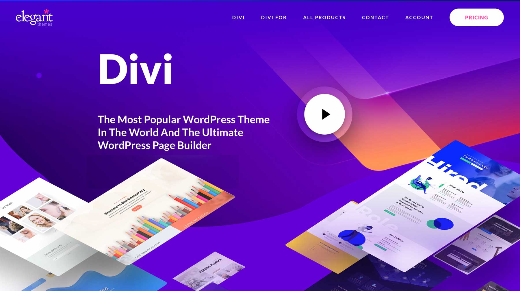 Divi fastest WordPress theme