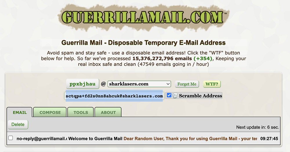 Guerrilla Mail