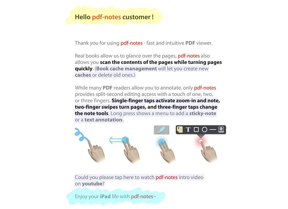 Annotate PDF with PDF-Notes