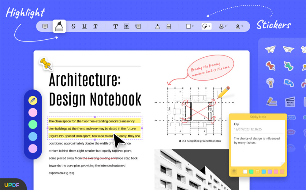 Annotate PDF with UPDF