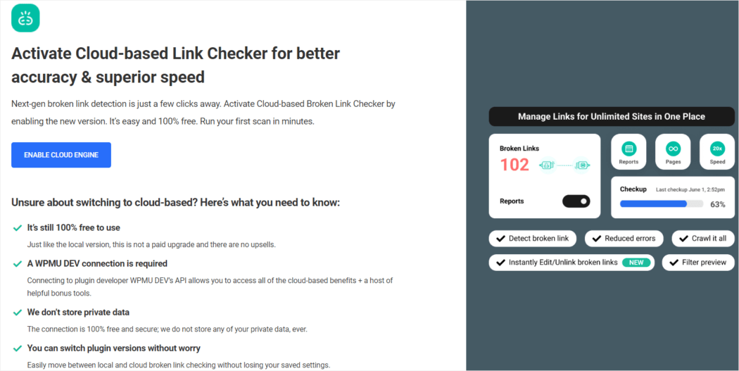 Cloud Link Checker Splash screen