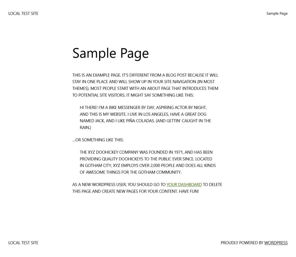 custom paragraph styling visible on page