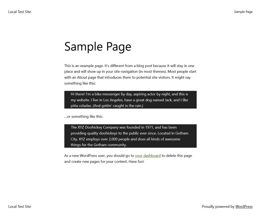 custom quote block style on page