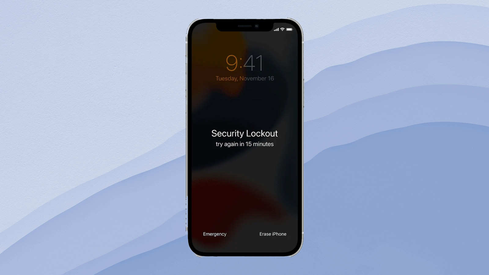 iPhone security lockout
