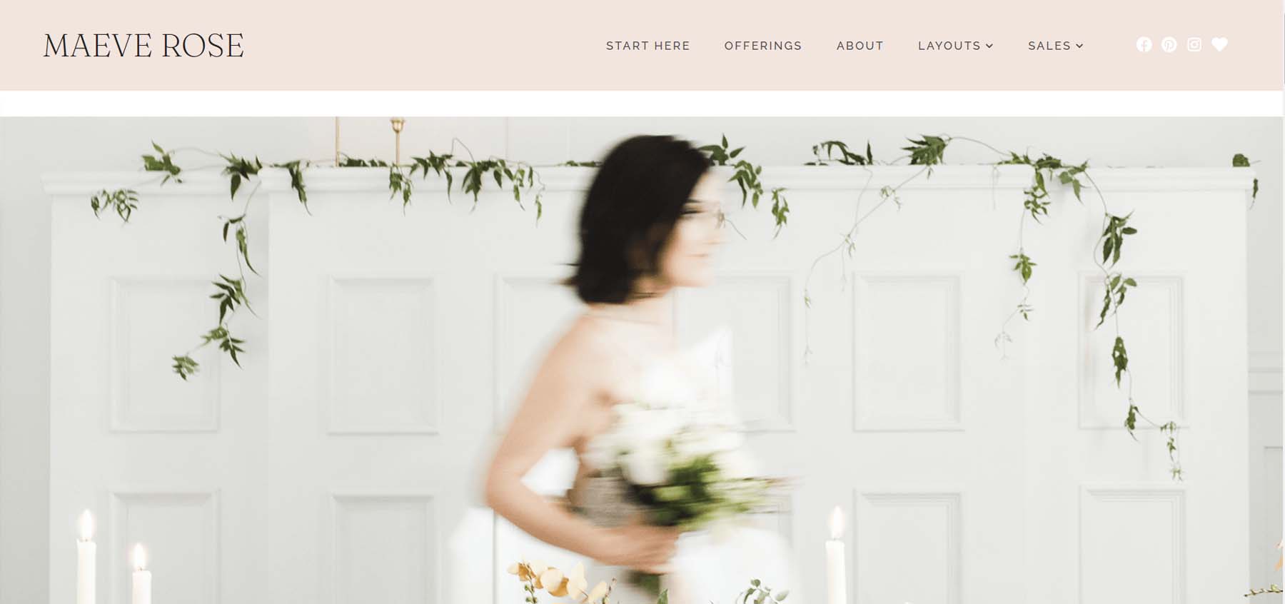 Maeve, one of the best WordPress Wedding Themes for Wedding Professionals