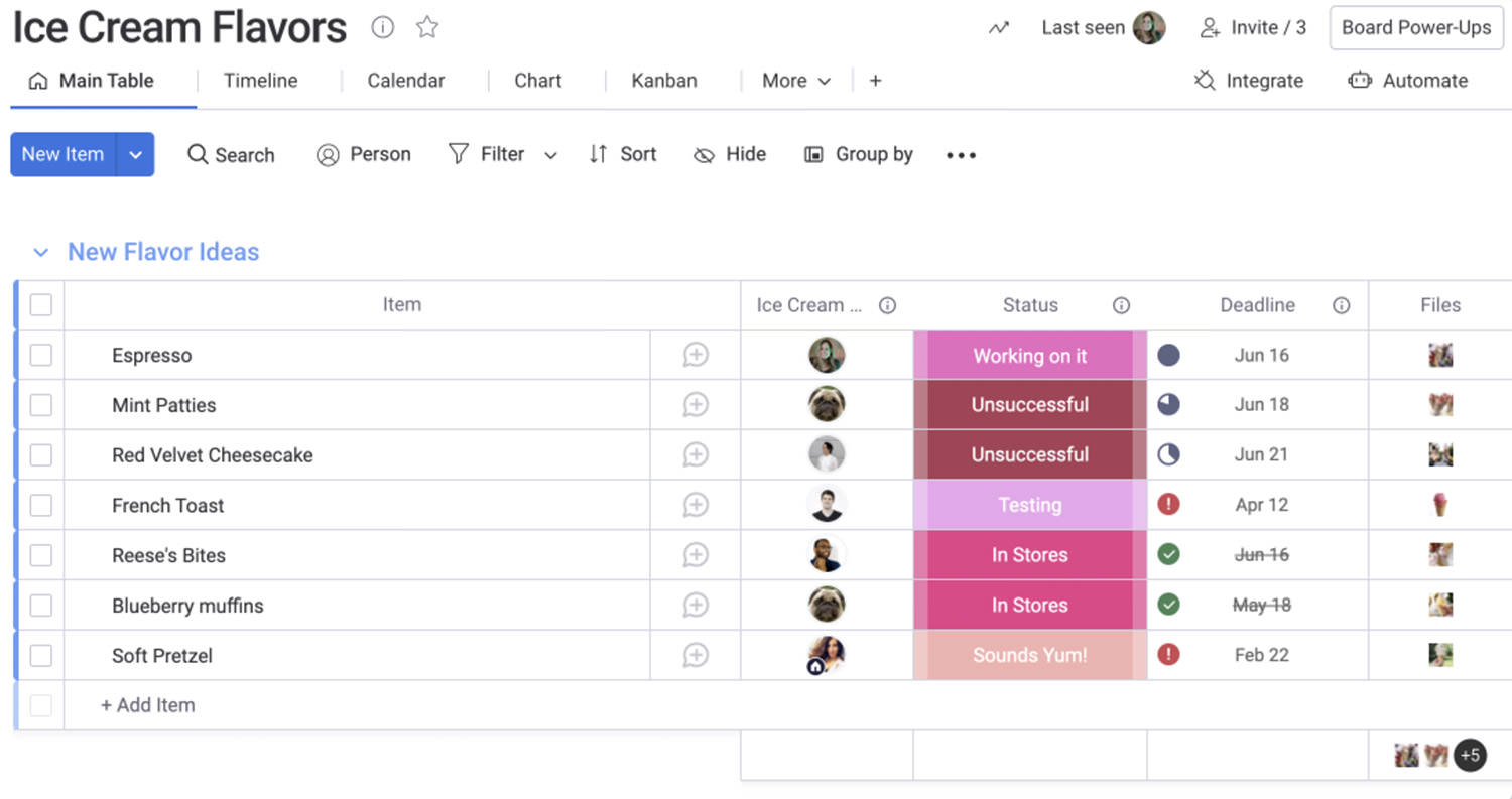 project planning with monday.com