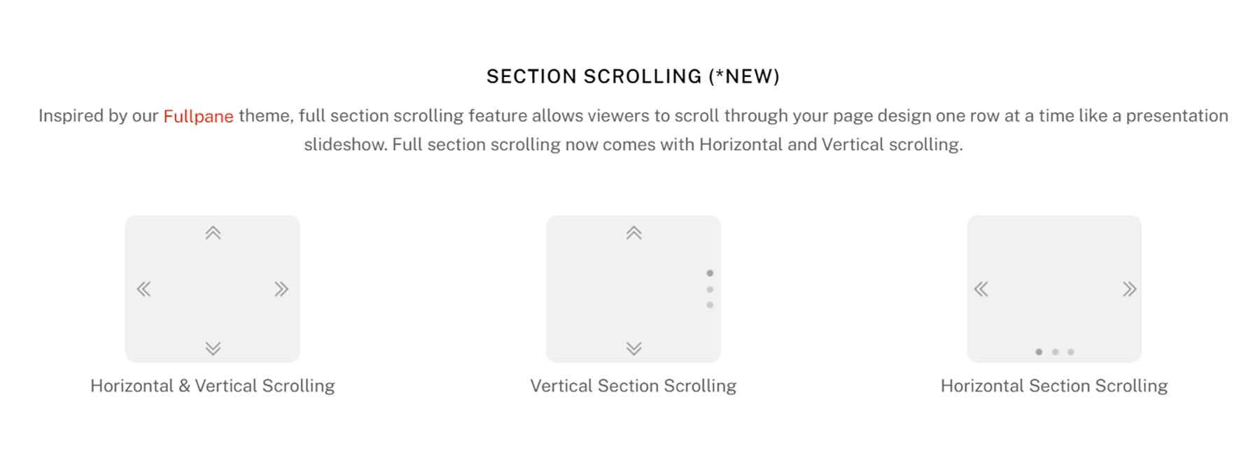 Section scrolling with Ultra