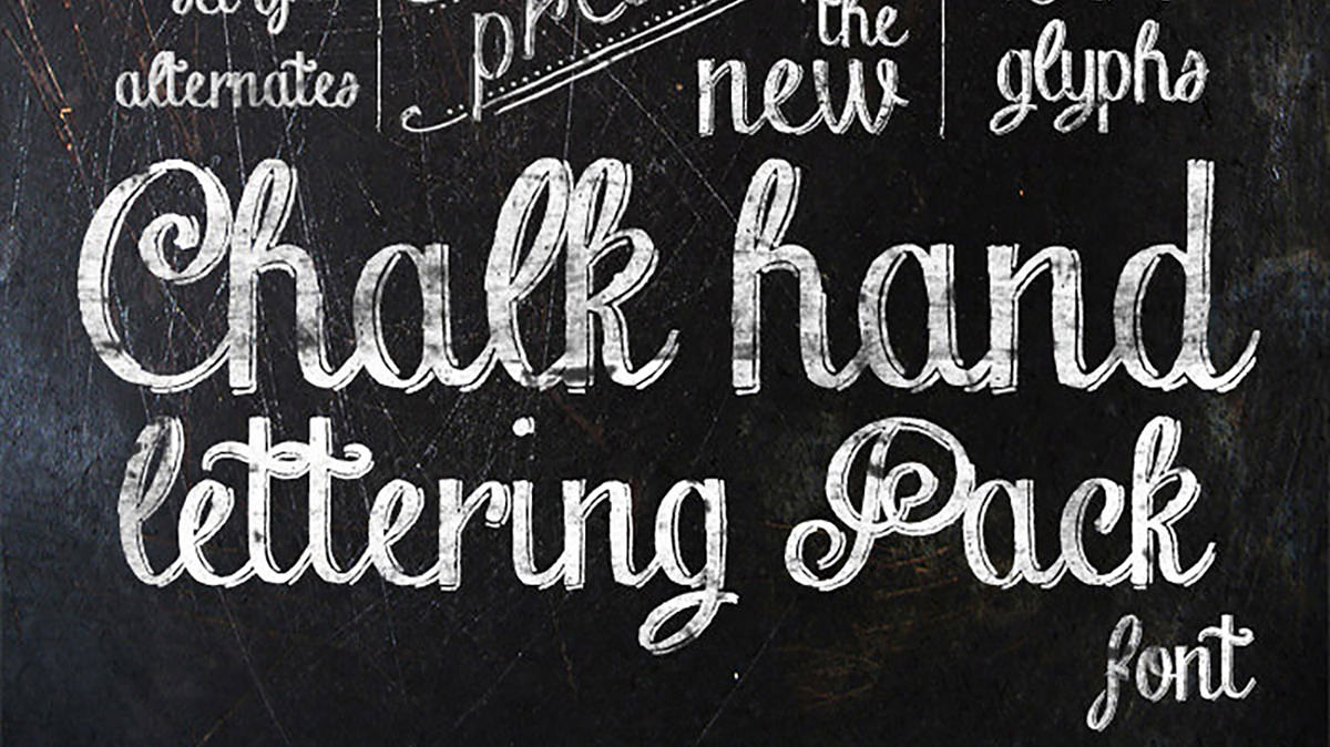 Chalk Hand Lettering Shaded