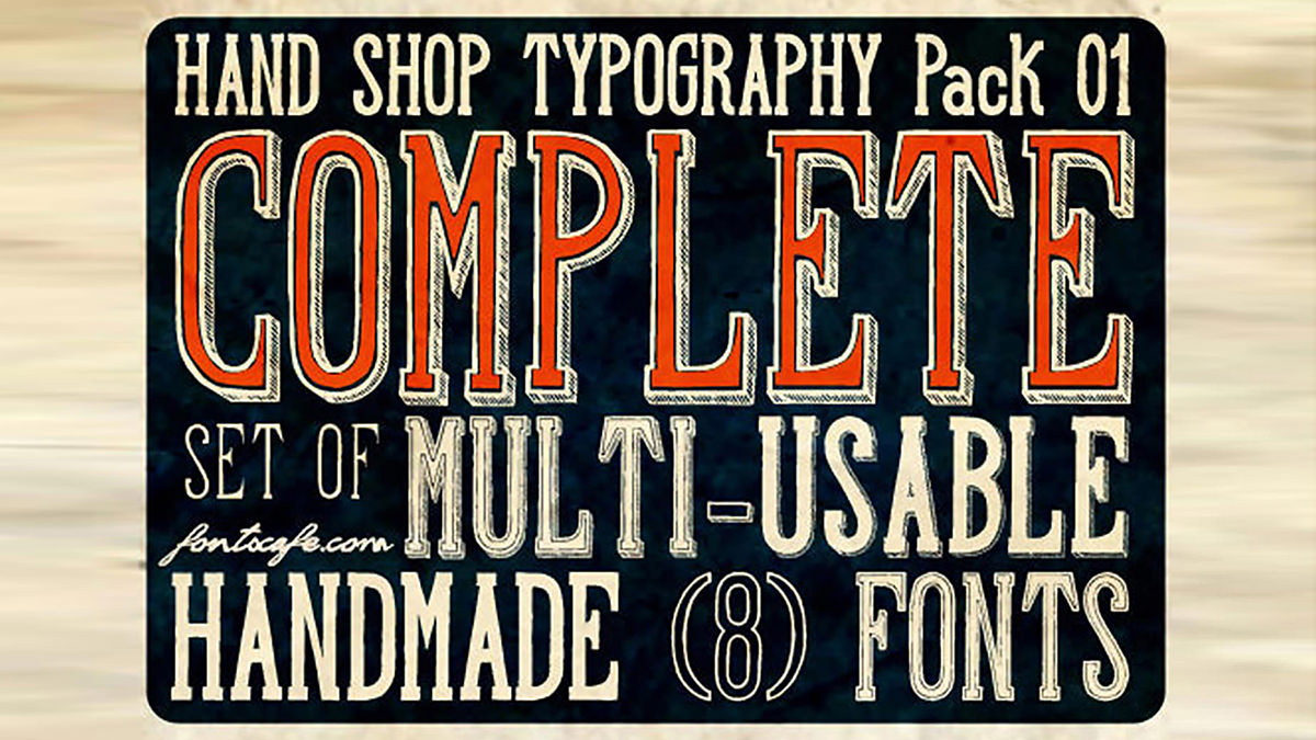 Hand Shop Typography A20