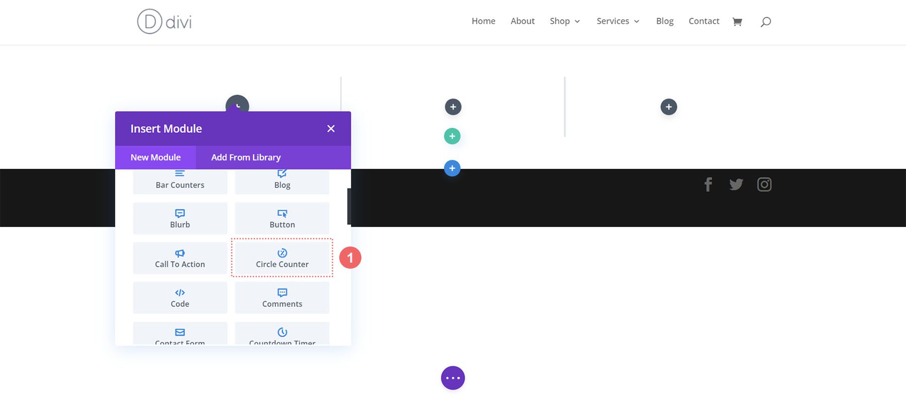 Add the Circle Counter Module