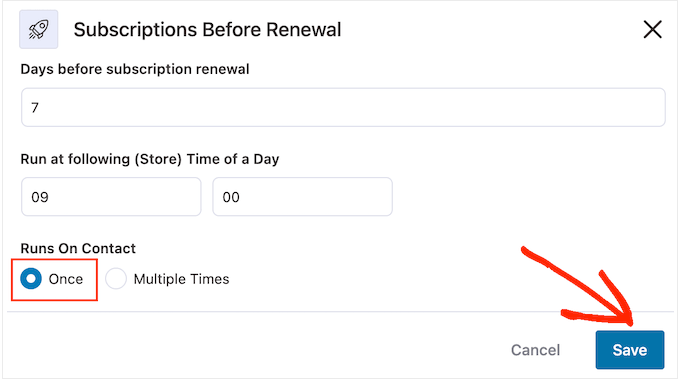 Configuring the WooCommerce subscription reminder email