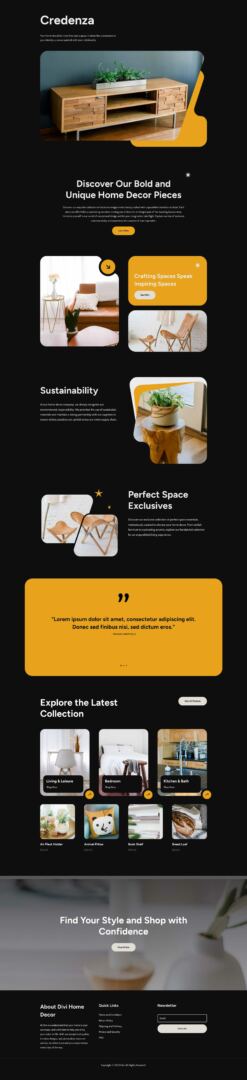 Home Decor Layout Pack for Divi