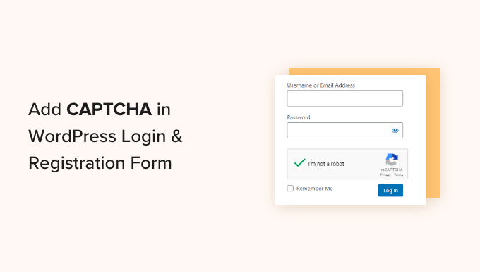 The way to Upload CAPTCHA in WordPress Login and Registration Shape