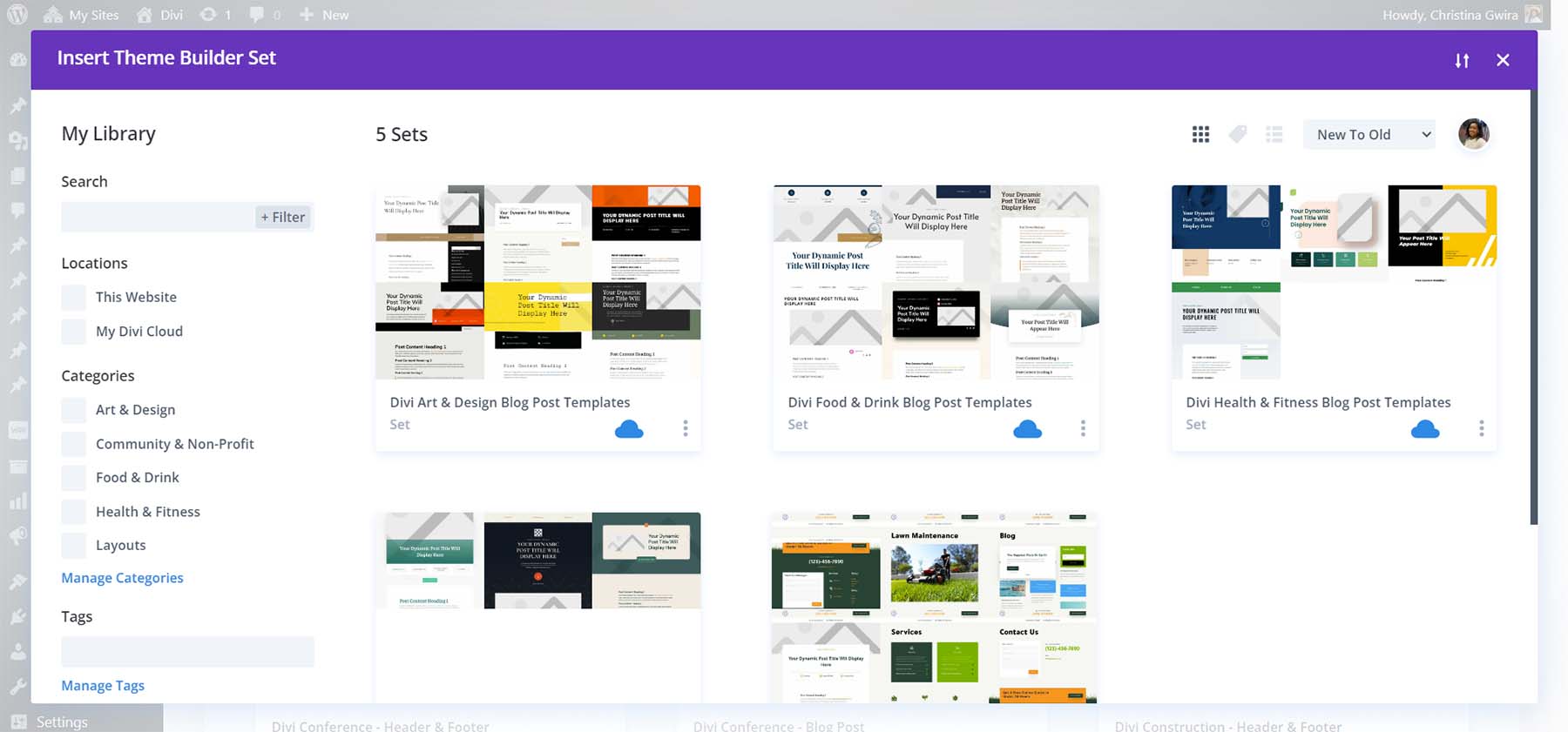 Theme Builder Sets by Divi