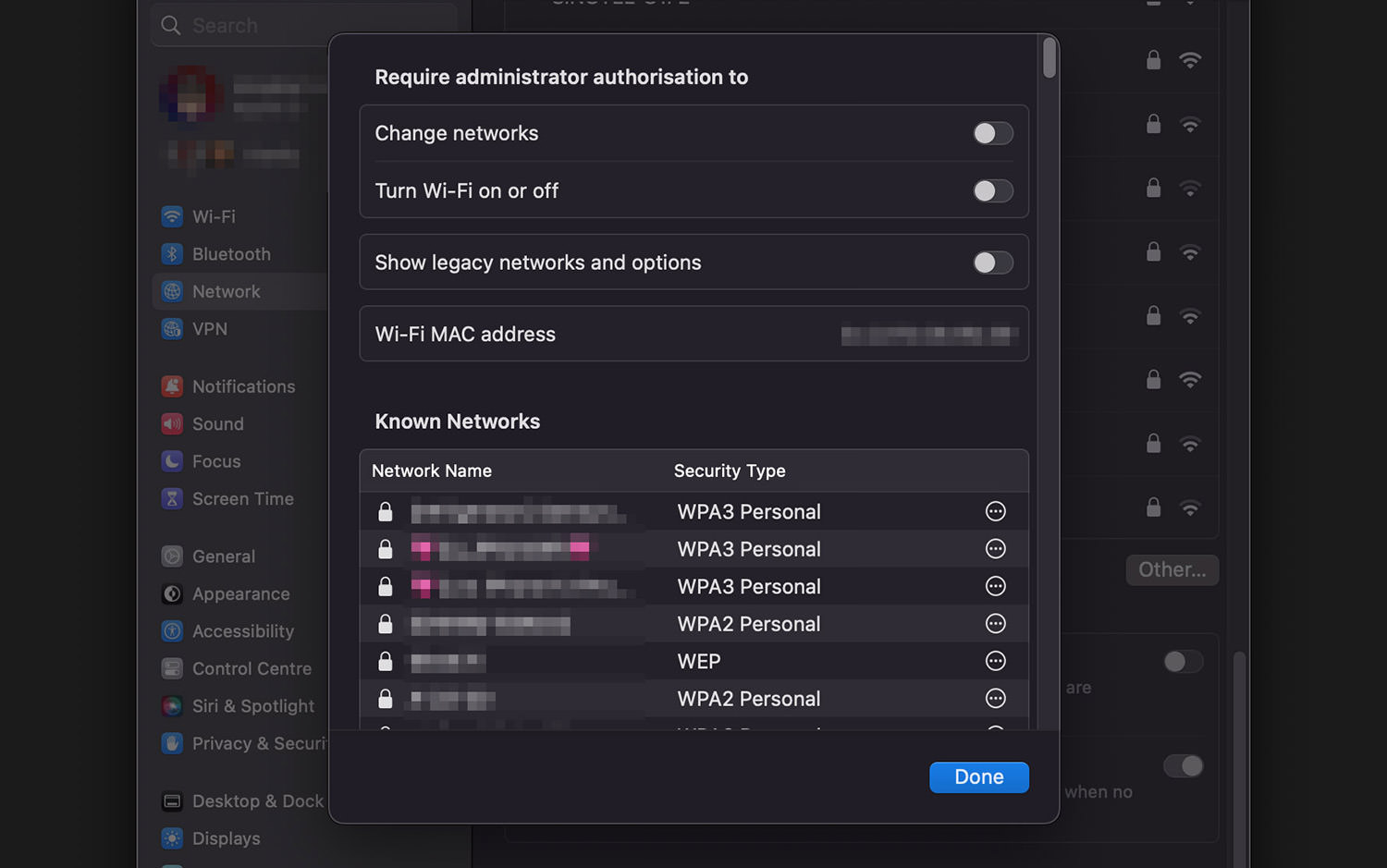 Known Networks