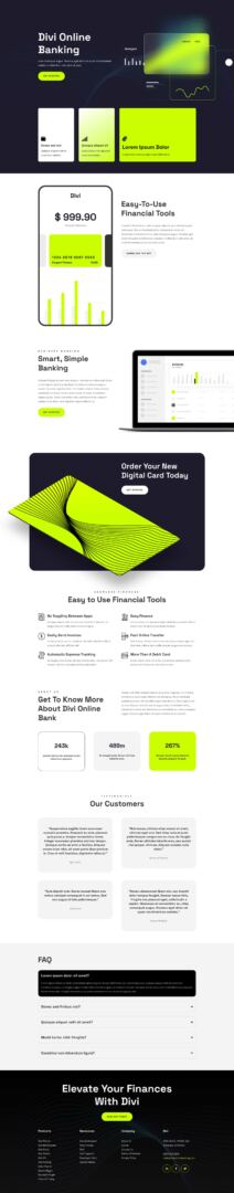 Online Banking layout pack