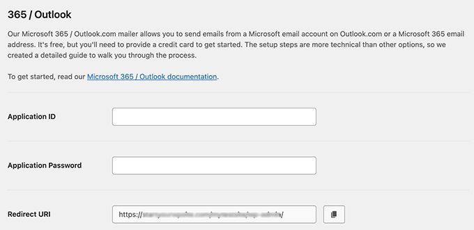 Outlook Settings in WP Mail SMTP