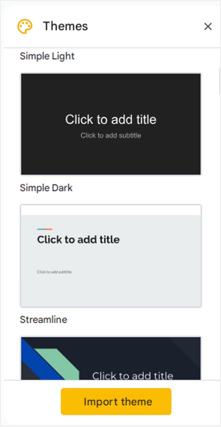 google slides themes