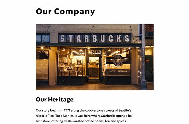 Company Profile Examples: Starbucks