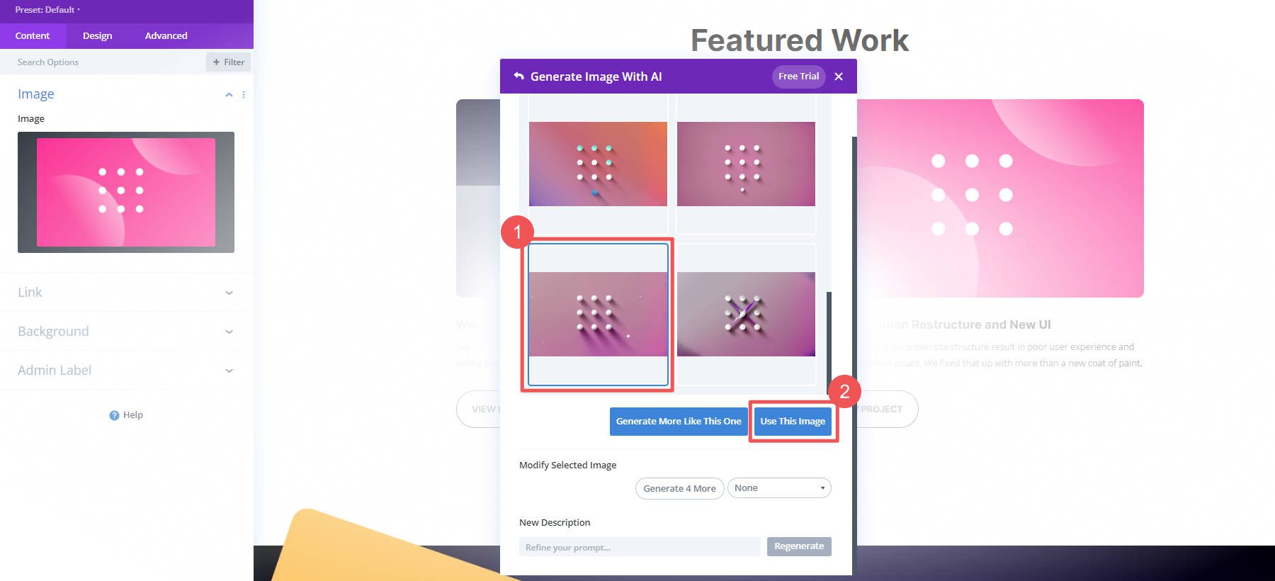 Divi AI Edit Image - Steps 9-10