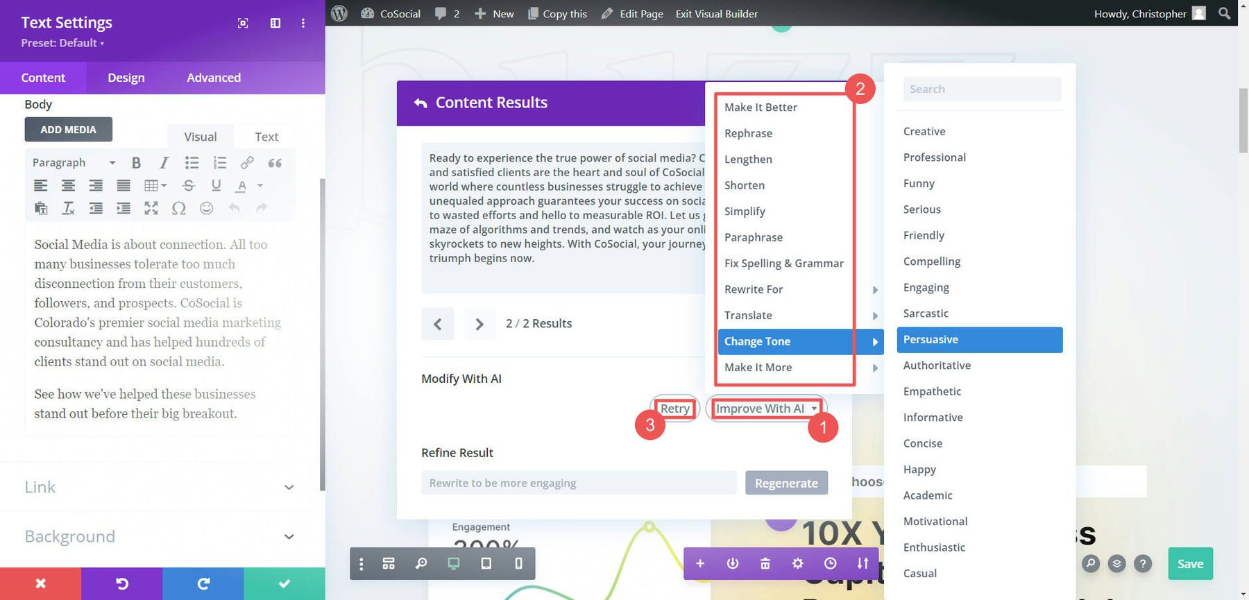 Improve with AI - Steps 11-13