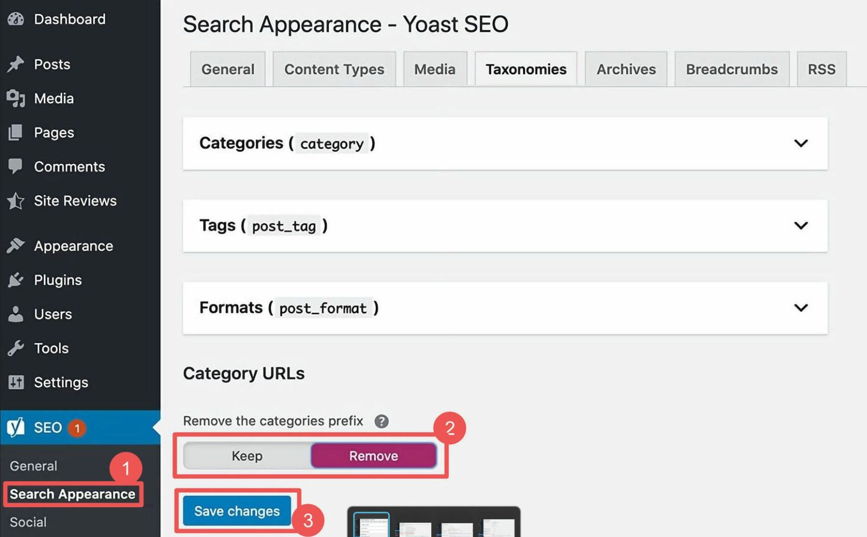 Yoast Remove Category from WordPress URL