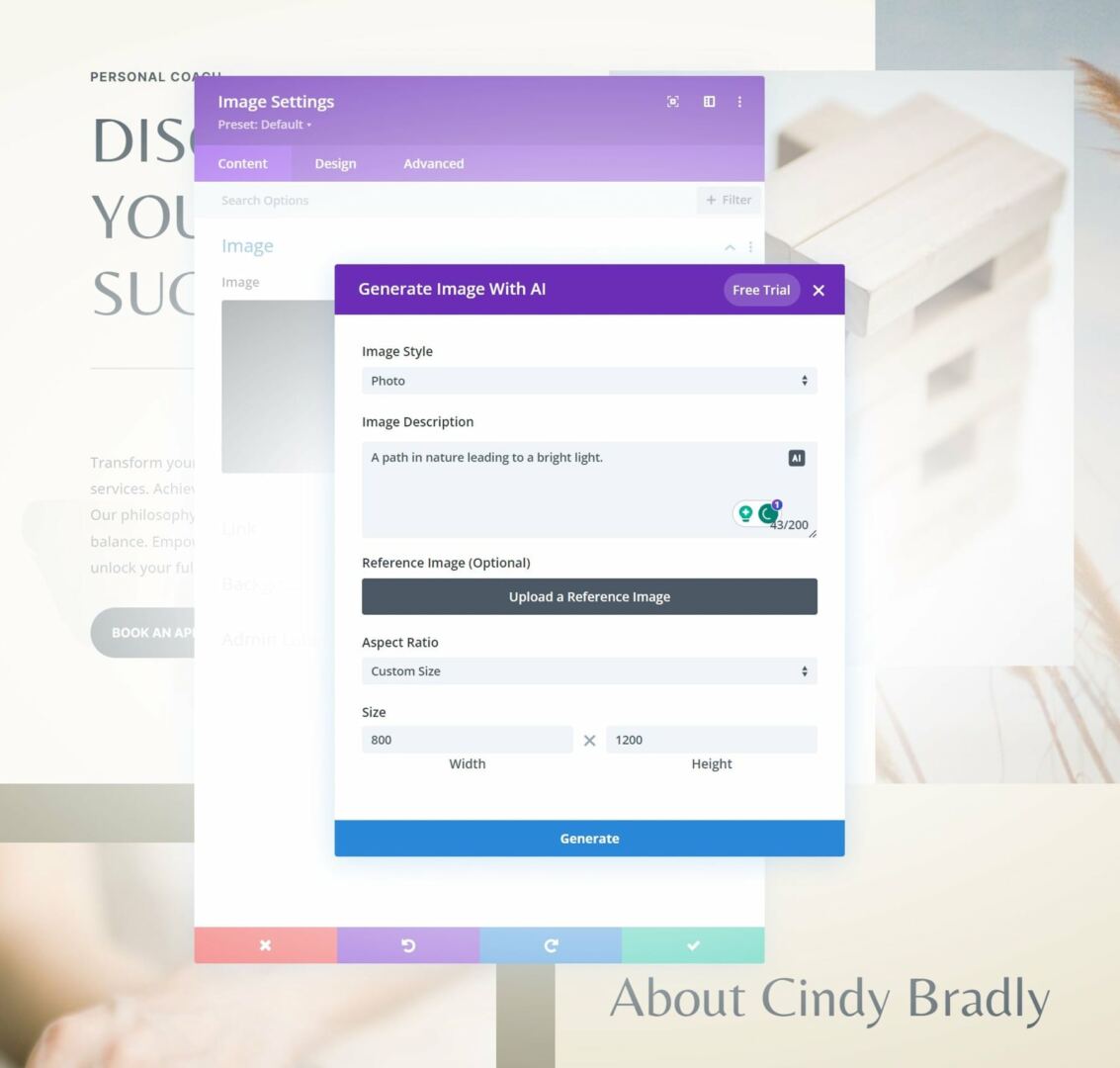 Build a Homepage Divi AI