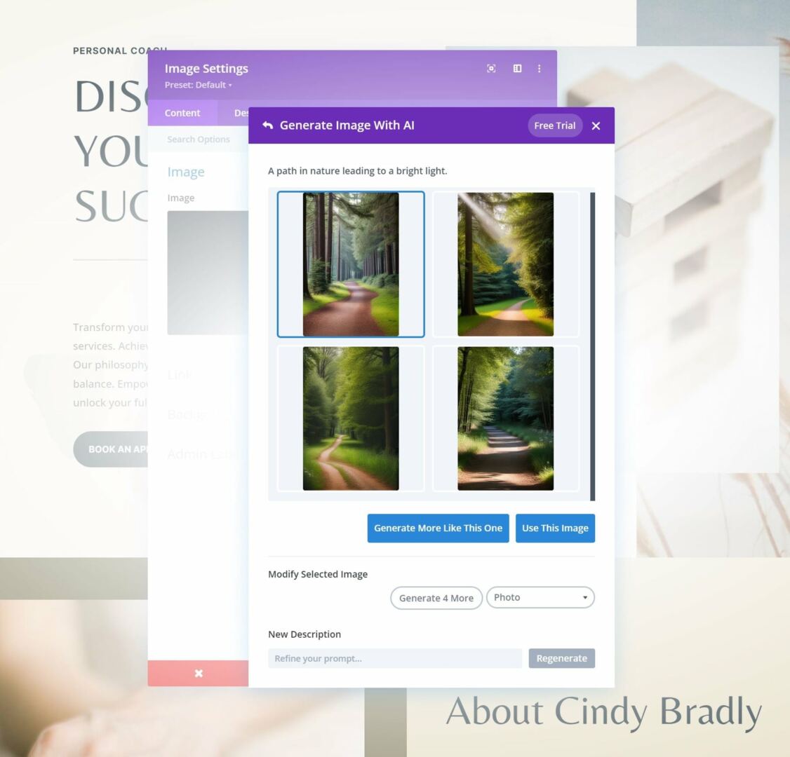 Build a Homepage Divi AI