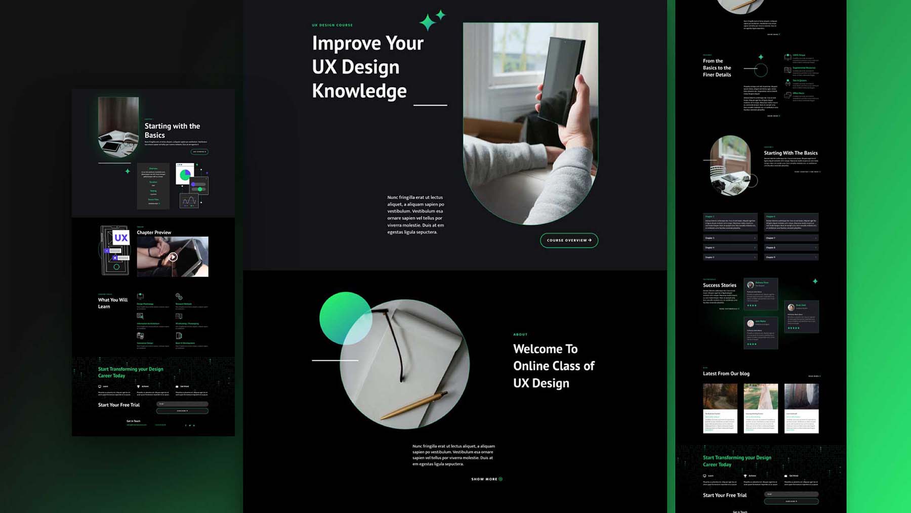 Divi Online Course Layout Pack