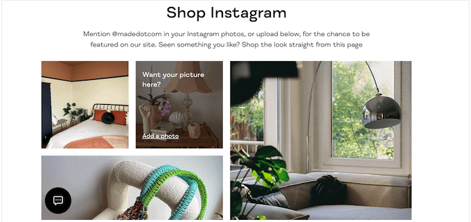 An example of user-generated Instagram content