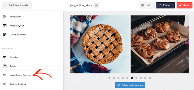 Adding a load more button to a custom Instagram photo feed in WordPress