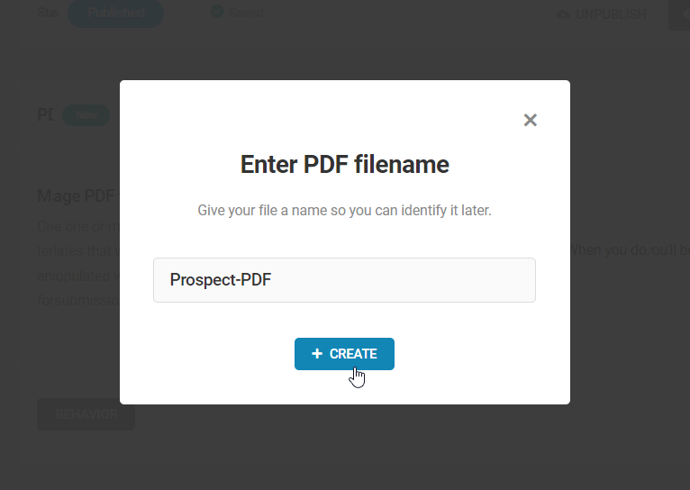 Forminator - PDF Filename Modal