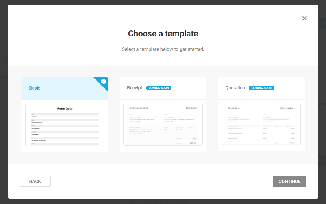 Forminator PDF Templates