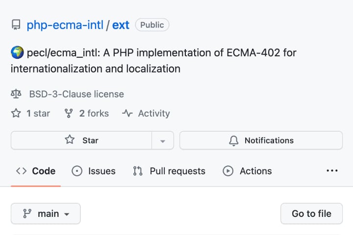 PHP ECMA Intl