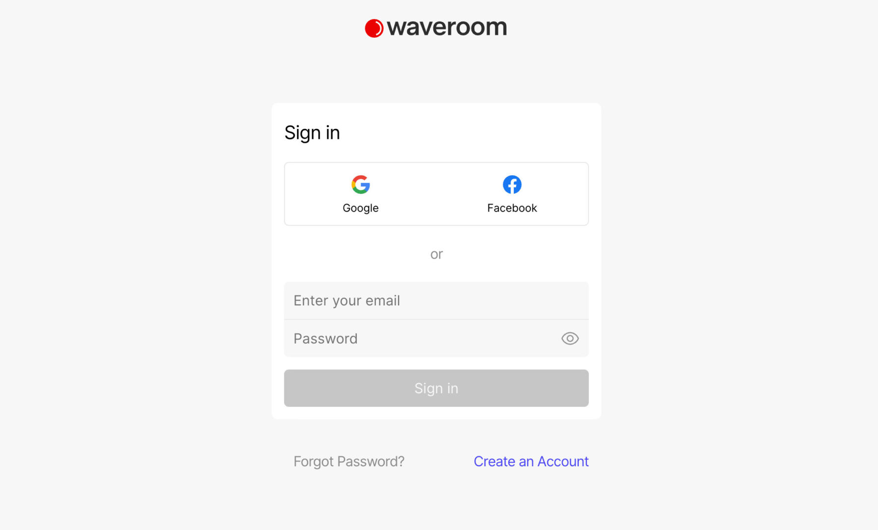 sign up waveroom