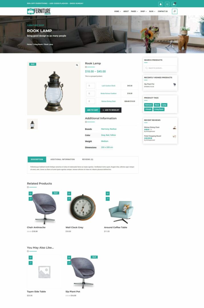 Single Product Page Layouts