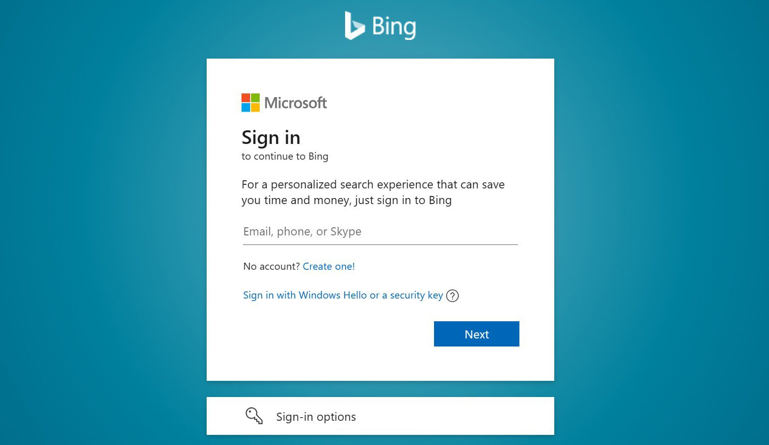 Bing Chat Sign In
