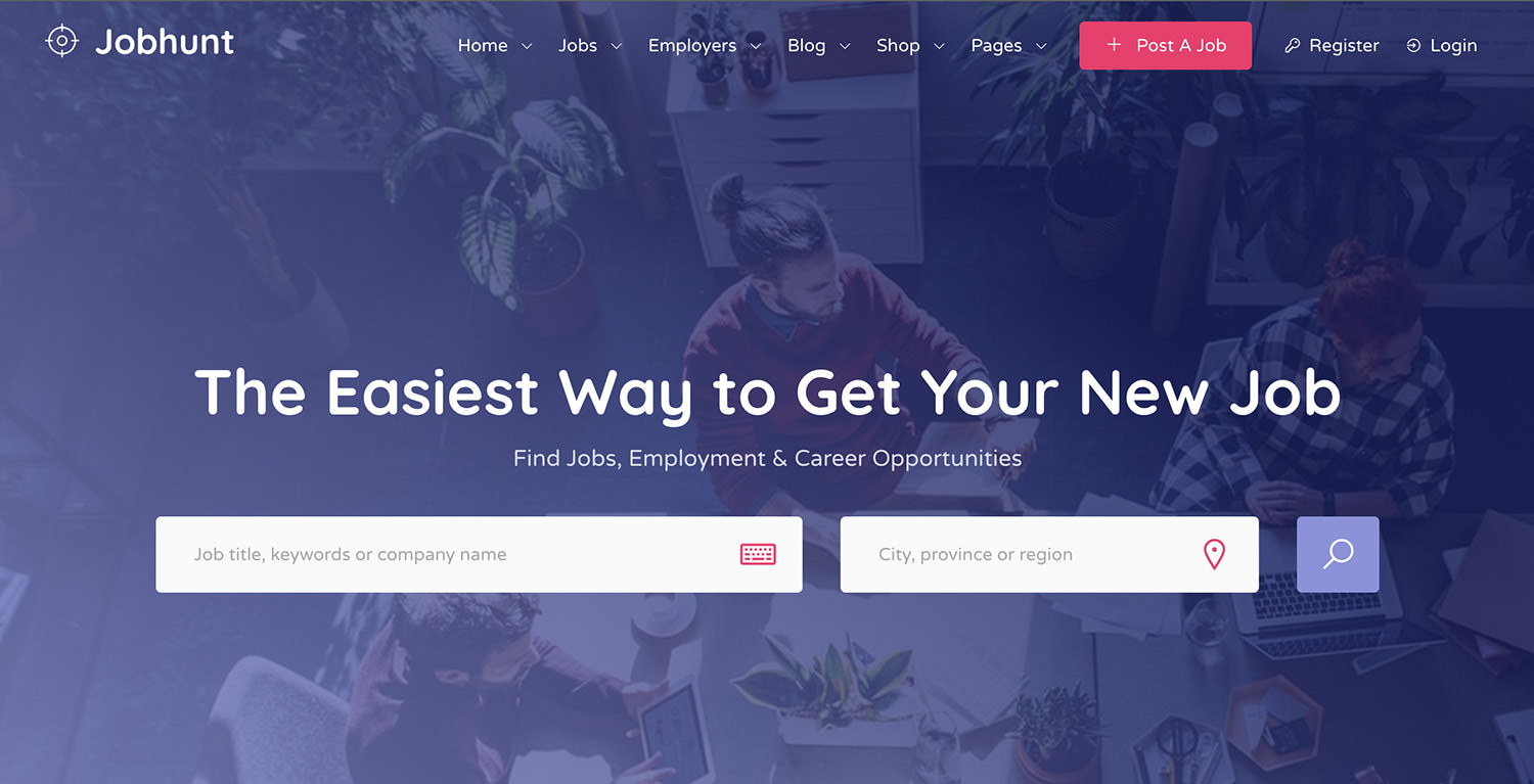 Jobhunt WordPress Theme