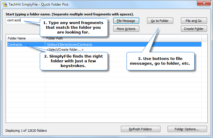 email organization tools: Simply File