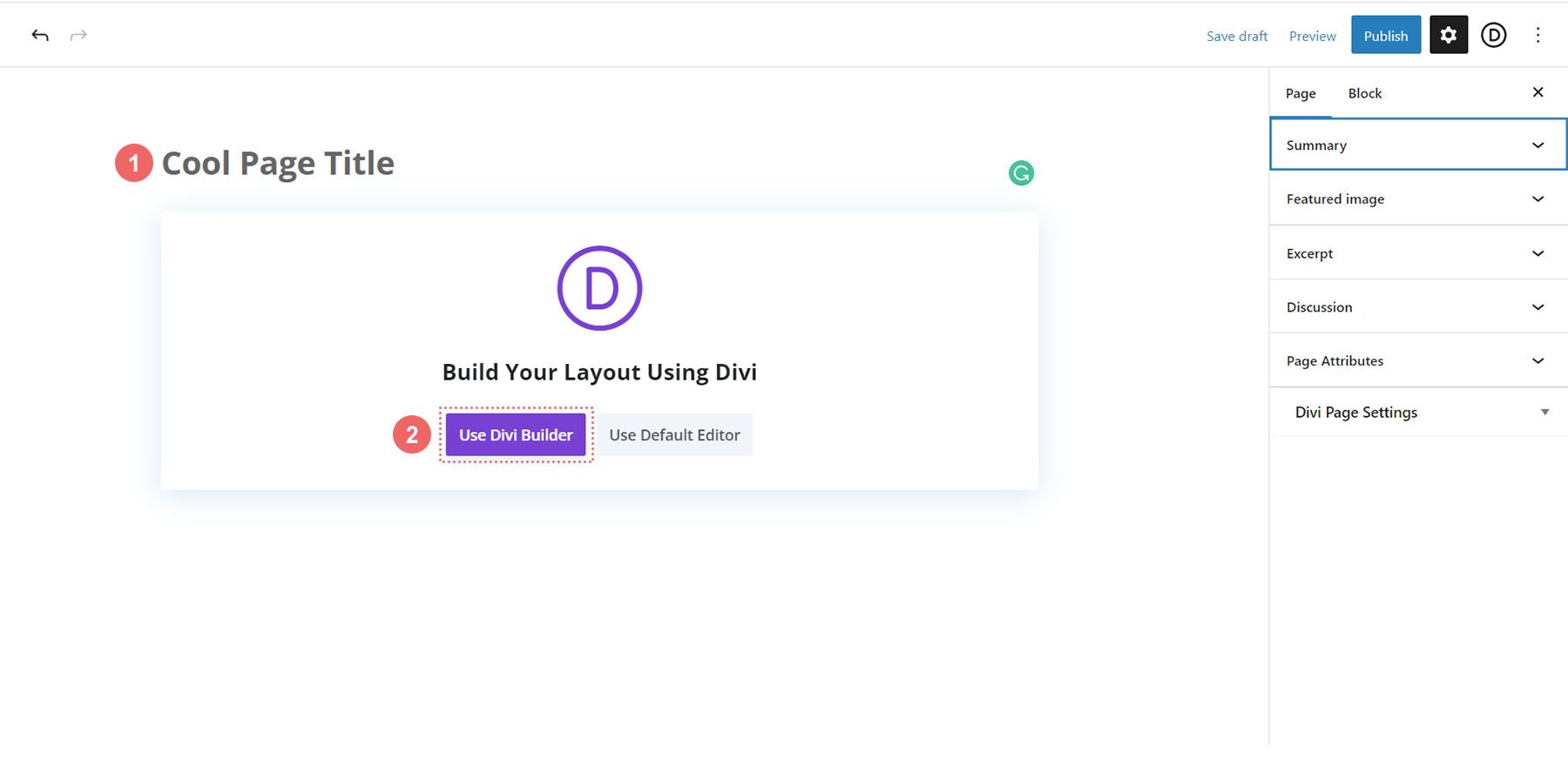 Activate the Divi Builder