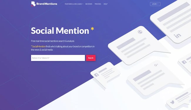 BrandMentions social monitoring platform for market research