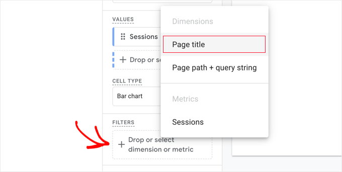 Create a New Filter Using the Page Title