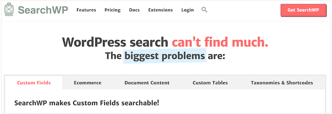 The SearchWP WordPress search plugin